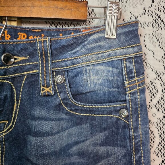 Rock Revival Christina Boot Cut Low-Rise Y2K Jeans 26 - Picture 4 of 16